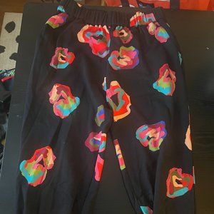 Crosby by Mollie Burch Cheetah Sweatshirt Joggers, Size L